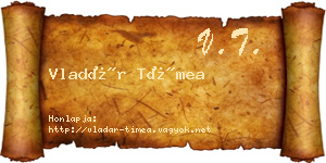 Vladár Tímea névjegykártya