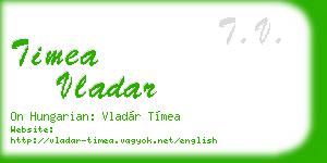 timea vladar business card