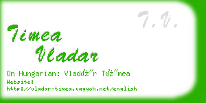 timea vladar business card